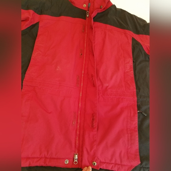 L.L.Bean Men's Ski Jacket Red Black Size Large - Picture 11 of 17